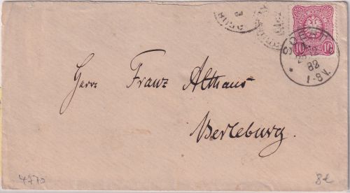 DR - Soest 1 25/12 82 K1 Brief n. Berleburg - ohne Inhalt