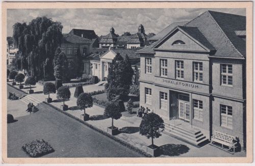 NRW - Bad Salzuflen Inhalatorium sw-AK Zudruck Februar 1945 ! ungelaufen