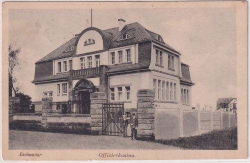NRW - Eschweiler Offizierkasino sw-AK gelaufen/Feldpost 1915