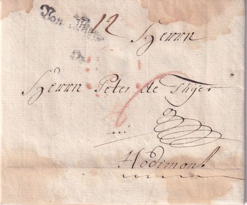 Österreich/österr. Niederlande - Von Wien L1 Grenzfrankobrief n. Hodimont 1785