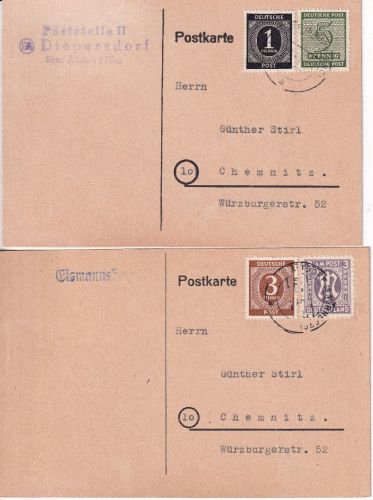 Altdorf b. Nürnberg - Landpoststellen Sammlung (15 versch. Belege) meist n. 1945