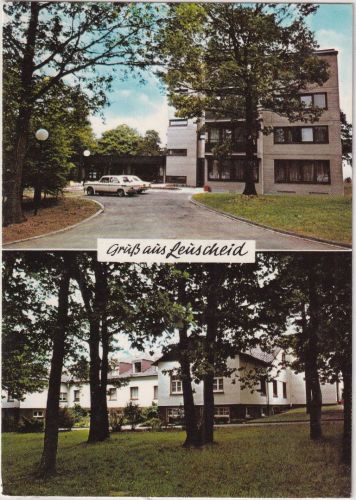 NRW - Leuscheid Kurhaus etc. farb. Mehrbild-Foto-AK gelaufen 1993