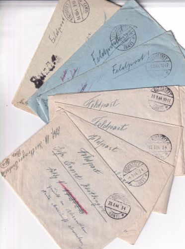 DR - Eichstätt 29.8./16.10.44 8 Feldpostbriefe an Fp.17202/Kessel v. Falais