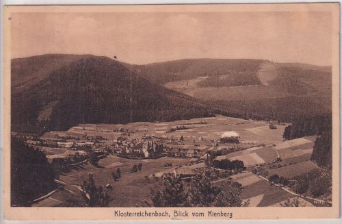 Württemberg - Klosterreichenbach Blick v. Kienberg sw-AK gelaufen 1917