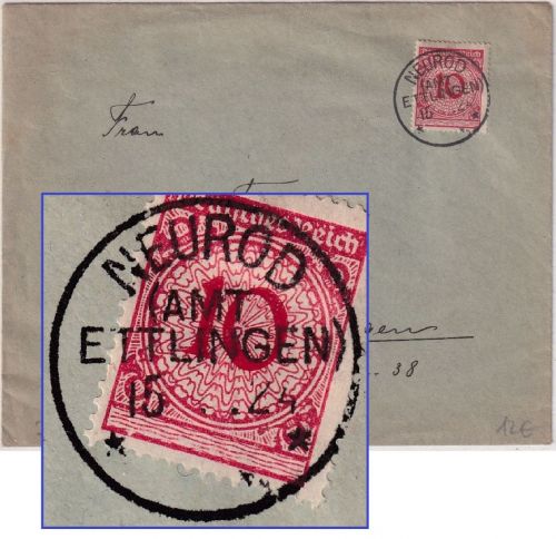 DR - Neurod (Amt Ettlingen 15.().24 K1 Brief n. Reutlingen