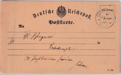 DR - Unterkirnach 1 24.9.77 K1 Postsache/Ortskarte n. Unterkirnach 2