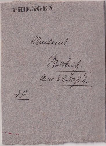 Baden - Thiengen glasklarer L1 Dienstbrief n. Waldkirch 1841 - mit Inhalt