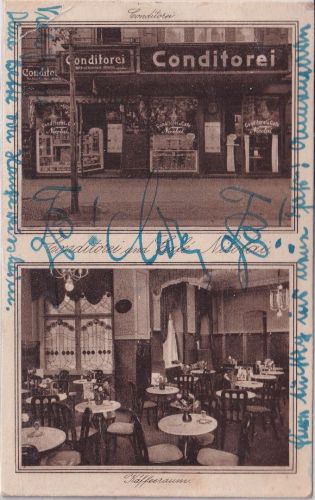 Berlin - Cafe u. Konditorei Nikolai Invalidenstraße sw-Mehrbild-AK gelaufen 1942