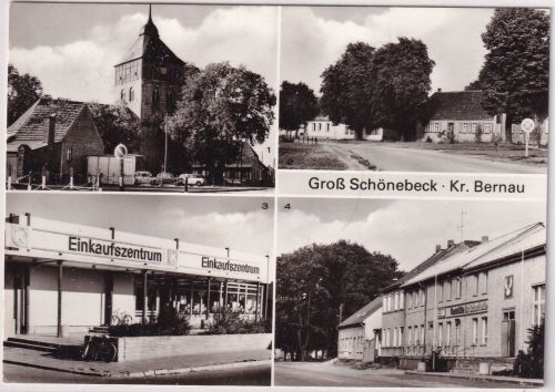 Brandenburg - Groß Schönebeck Kr. Bernau sw-Mehrbild-Foto-AK 1973