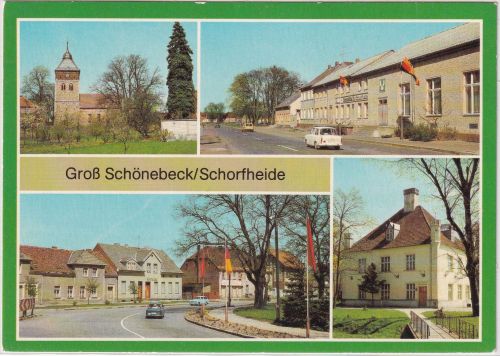 Brandenburg - Groß Schönebeck/Schorfheide farb. Mehrbild-Foto-AK ca. 1970