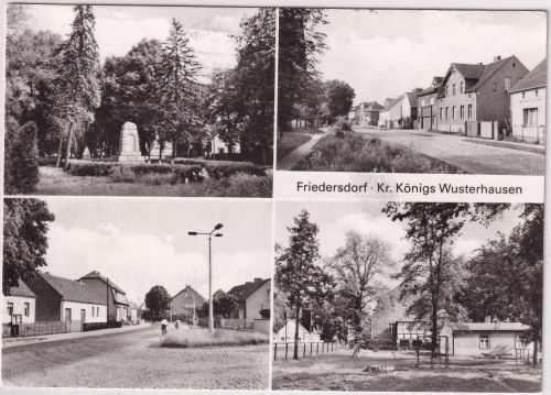 Brandenburg - Friedersdorf Kr. Königswusterhausen sw-Mehrbild-Foto-AK 1983