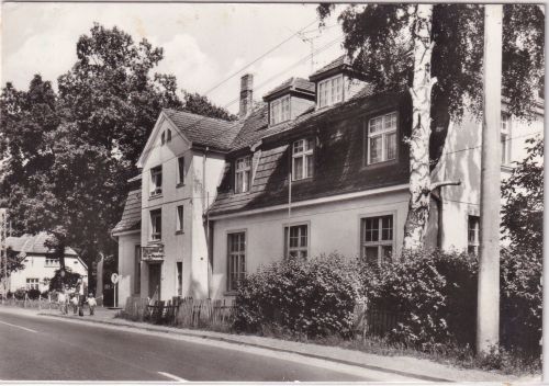 Mecklenburg-Vorpommern - Korswandt (Kr. Wolgast) FDGB-Restaurant sw-Foto-AK 1983