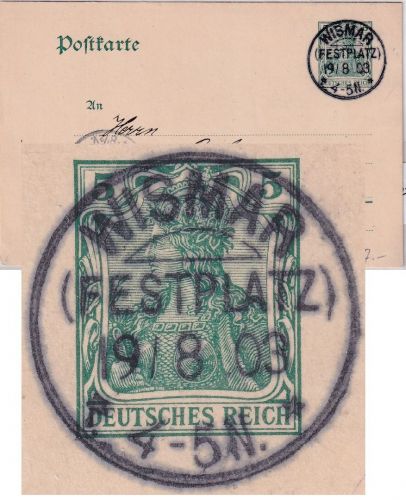 DR - Wismar (Festplatz) 19/8 03 KOS-Sonderstempel 5 Pfg. Ganzsache n. Berlin