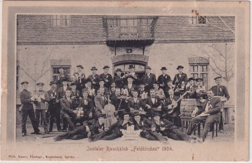 Bayern - Feldkirchen Inntaler Rauchclub 1904 sw-AK ungelaufen