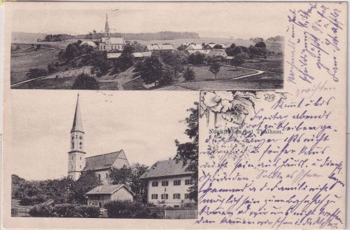 Bayern - Neukirchen b. Thalham sw-Mehrbild-AK gelaufen 1915