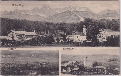 Bayern - Holzolling Naring Esterndorf sw-Mehrbild-AK gelaufen 1920