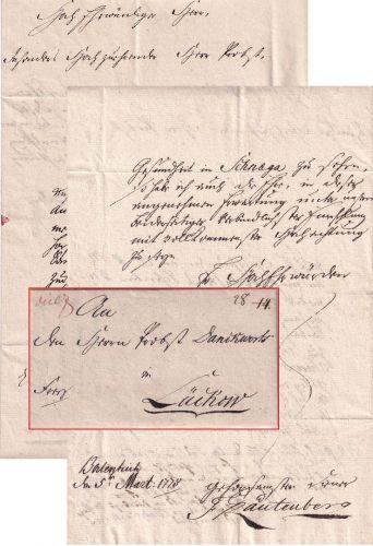 Hannover/Kgr. Westphalen - Bodenteich 1778 Francobrief n. Lüchow - mit Inhalt