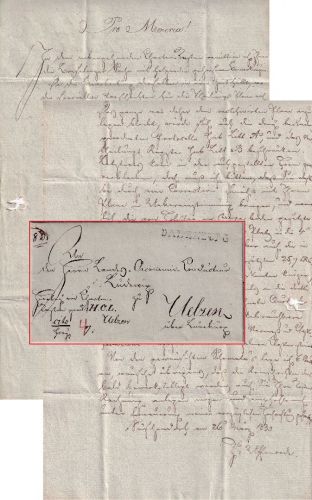 Hannover - Dalenburg L1 Paketbegleitbrief n. Uelzen 1830 - mit Inhalt
