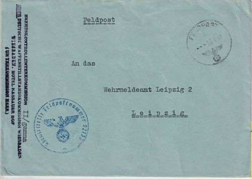 DR - Wiesbaden Waffenstillstandskommission Wiesbaden Feldpostbrief 28.4.41