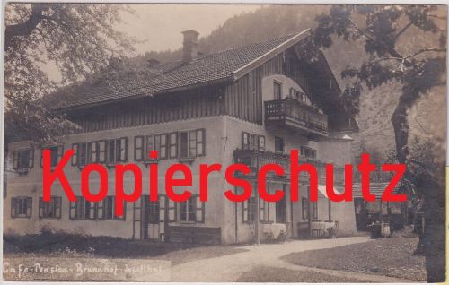 Bayern - Josephtal (Schliersee) Cafe Pension Brunnhof priv. sw-Foto-AK ca. 1920