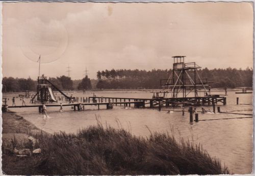 Sachsen-Anhalt - Dessau Bad Adria sw-Foto-AK gelaufen 1966