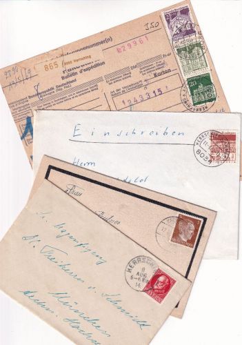 Bayern/BRD - Herrsching (Ammersee) 4 Belege 1916/1971
