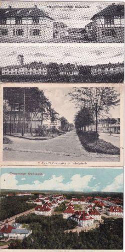 Bayern - Grafenwöhr Truppenübungsplatz 3 alte Ansichtskarten 1917/35