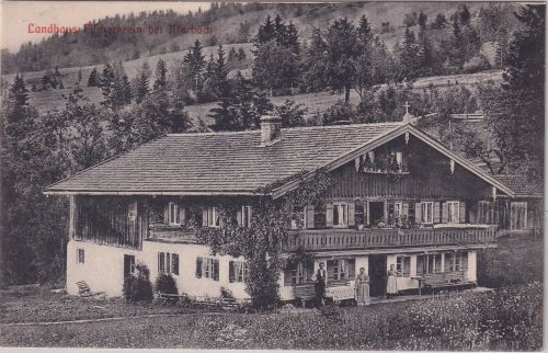 Bayern - Fischbachau Landhaus Fischerkrain b. Marbach sw-AK gelaufen 1909