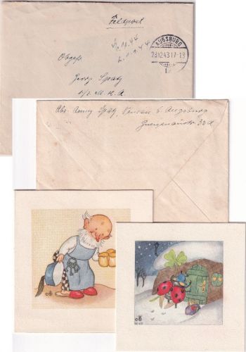 DR - Augsburg 23.12.43 Feldpostbrief n. Swinemünde - Inhalt !