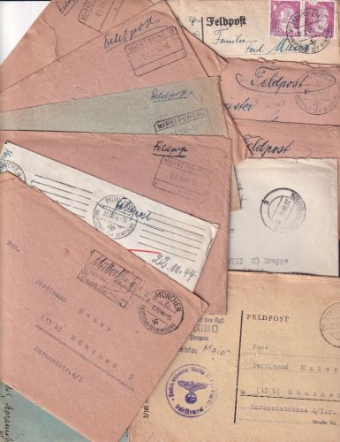 DR - Stalag 317 (XVIIIC) Markt Pongau 12 Feldpostbriefe mit Inhalt