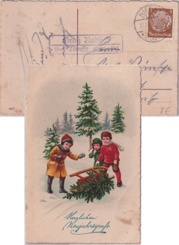 DR - Gross Radisch ü. Niesky (Oberlausitz) Landpost-Ra2 Drucksache 1936