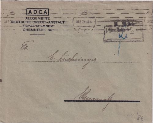 DR-Infla - Chemnitz 28.8.23 Einnahmenachweis-Ra3 Ortsbrief