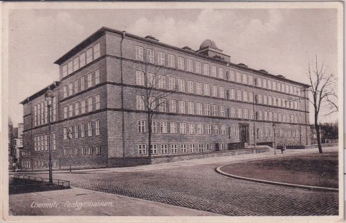 Sachsen - Chemnitz Realgymnasium sw-AK gelaufen Chemnitz 15 1931