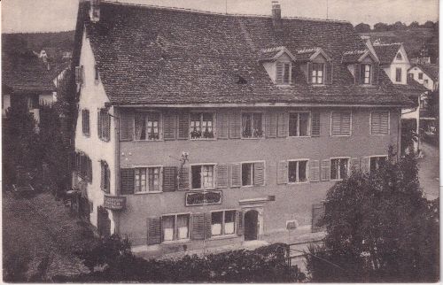 Schweiz - Küsnacht Restaurant zum Ochsen sw-AK ungelaufen ca. 1920