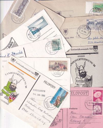 BRD - Bundeswehr Feldpost 9 Belege (1x Somalia !) aus 1984/93