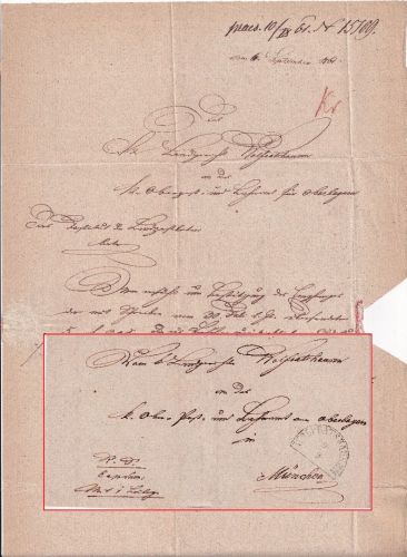 Bayern - Wolfratshausen 9/9 HKS Regierungssache a.d. Ober-Post. u. Bahn-Amt 1861