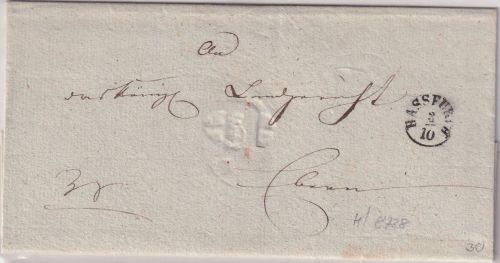 Bayern - Hassfurt 3/10 Fingerhut-K1 Regierungssache Pfaffendorf - Ebern ca. 1840