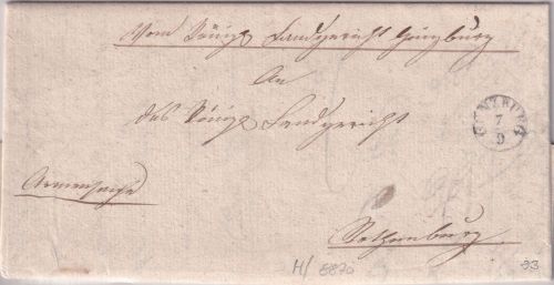 Bayern - Günzburg 7/9 Fingerhut-K1 Armensache n. Rothenburg 1835