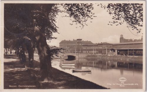 Schweden - SJP 7 Göteborg New York Rio de Janeiro M/S Gripsholm Karte Malmö 1937