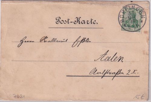 Baden - Kirchheim a. Ries Schloss Tracht etc. sw-Mehrbild-AK gelaufen 1910