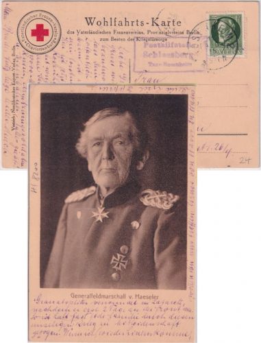 Bayern - Schlossberg T. Rosenheim Posthilfstelle Ra3 Karte n. München 1915