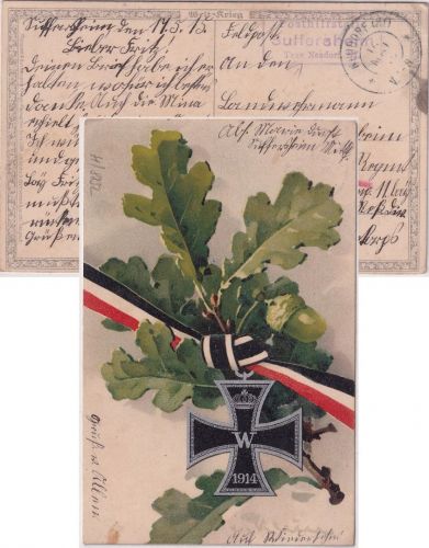 Bayern - Suffersheim T. Neudorf Mf. Posthilfstelle Ra3 Feldpostkarte 1915