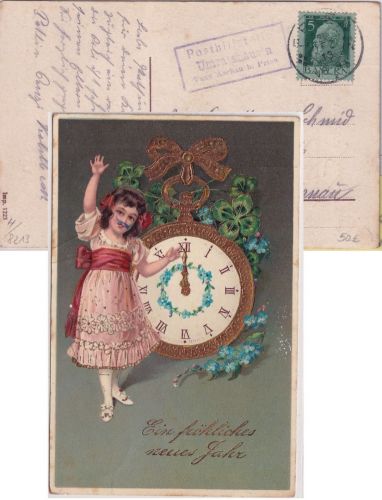 Bayern - Umratshausen T. Aschau b. Prien Posthilfsstelle Ra3 Karte 1913