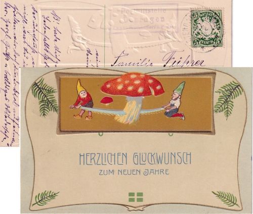 Bayern - Dösingen T. Westendorf b. Pforzen Posthilfsstellen-Ra3 Karte 1909