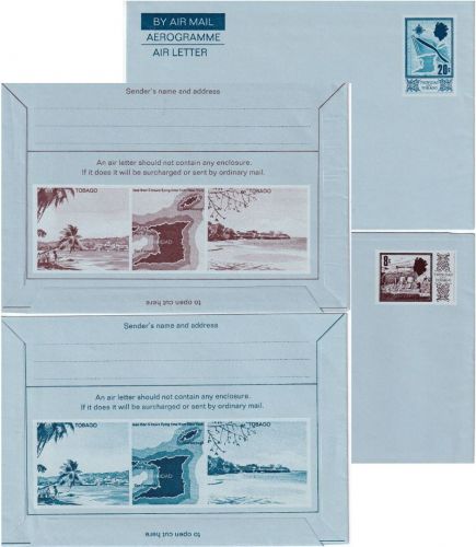 Trinidad & Tobago - 8 + 20 P. stationery aerogramme both unused