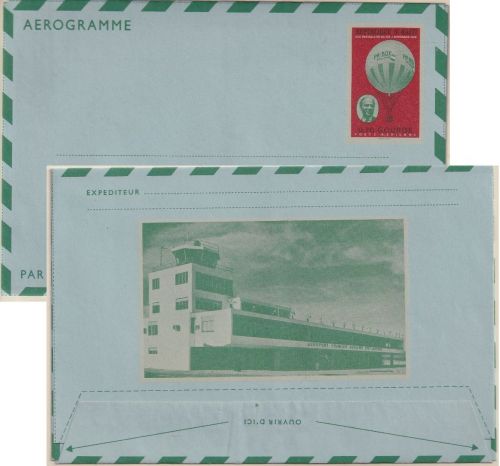 Haiti - 0,70 G. Balloon Boesman aerogramme stationery unused