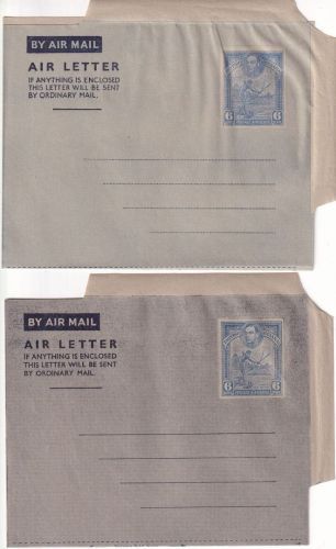 British Guiana - 2x6 P. aerogrammes air letters stationeries both unused