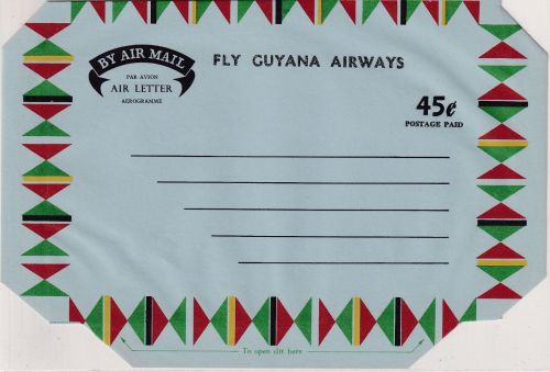 British Guiana - 45 C. Fly Guyana Airways aerogramme stationery unused
