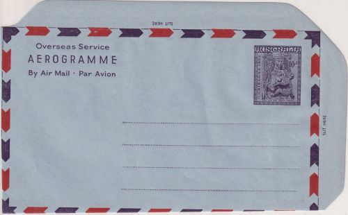 Australia - 10 P. Chistmas 1962 aerogramme stationery unused