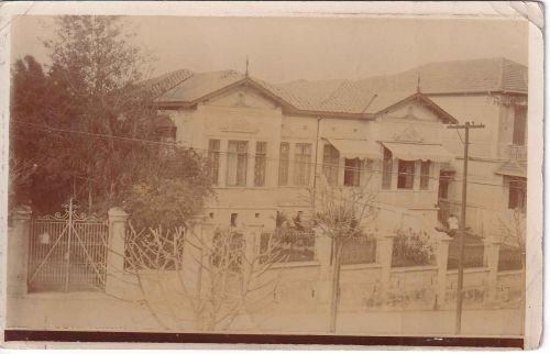 Brasilien - Sao Paulo priv. sw-Foto-Ansichtskarte Wohnhaus (Musikschule ?) 1912